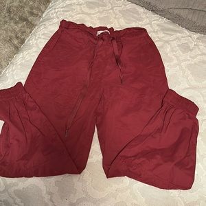 Urban outfitters burgundy red drawstring pants. Size medium.